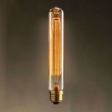 Edison T185 szénszálas dekor izzó 40W teljesítménnyel