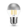 Filament P45 Silver Top LED izzó ezüst tetővel