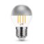 Filament P45 Silver Top LED izzó ezüst tetővel