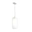 LUCIA 30x10 függő lámpa  szatén üveg/króm 230V LED E27 15W