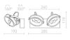 KELLY LED II DIMM fali lámpa fehér 230V LED 2x12W 24° 3000K