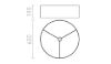 RON 60/19 lámpabúra  Chintz világosszürke/fehér PVC  max. 23W