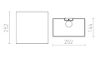 LOPE W 25/14 fali lámpa  Polycotton fekete/arany fólia 230V LED E27 15W