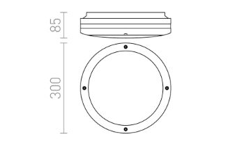SONYA 30  ezüstszürke  230V LED E27 2x11W IP54