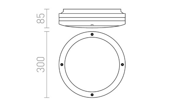 SONYA 30  fekete  230V LED E27 2x11W IP54