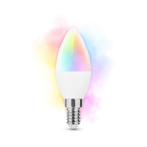 Modee LED Smart (Tuya Wi-Fi) Candle (Gyertya) C38 4,9W E14 180° RGB (470 lumen)