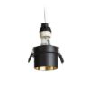 ORTA süllyesztett lámpa fekete/aranysárga 230V LED GU10 9W