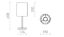NYC/RON 15/20 asztali lámpa  Polycotton fekete/króm 230V LED E27 15W