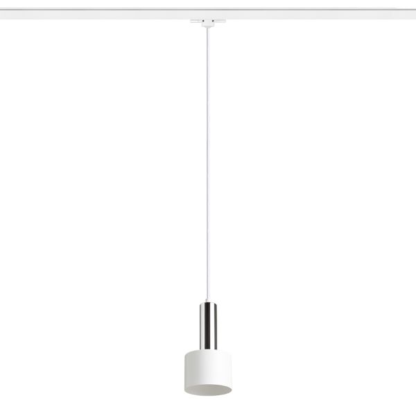 GIULIA 12 három áramkörös sínre fehér króm 230V LED E27 11W
