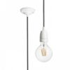 FABIO függesztő készlet fekete porcelán 230V LED E27 15W