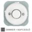 Porcelán dimmer Ø60 mm-es süllyesztett szereléshez