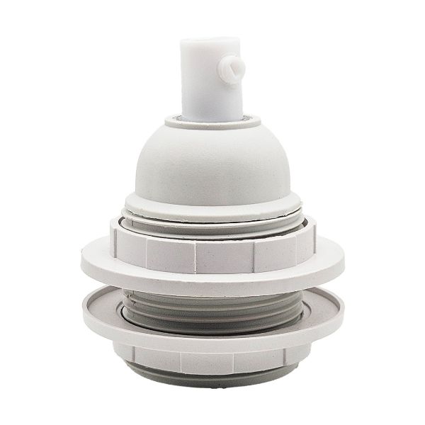 Búratartó gyűrűs fehér bakelit foglalat 250V 4A